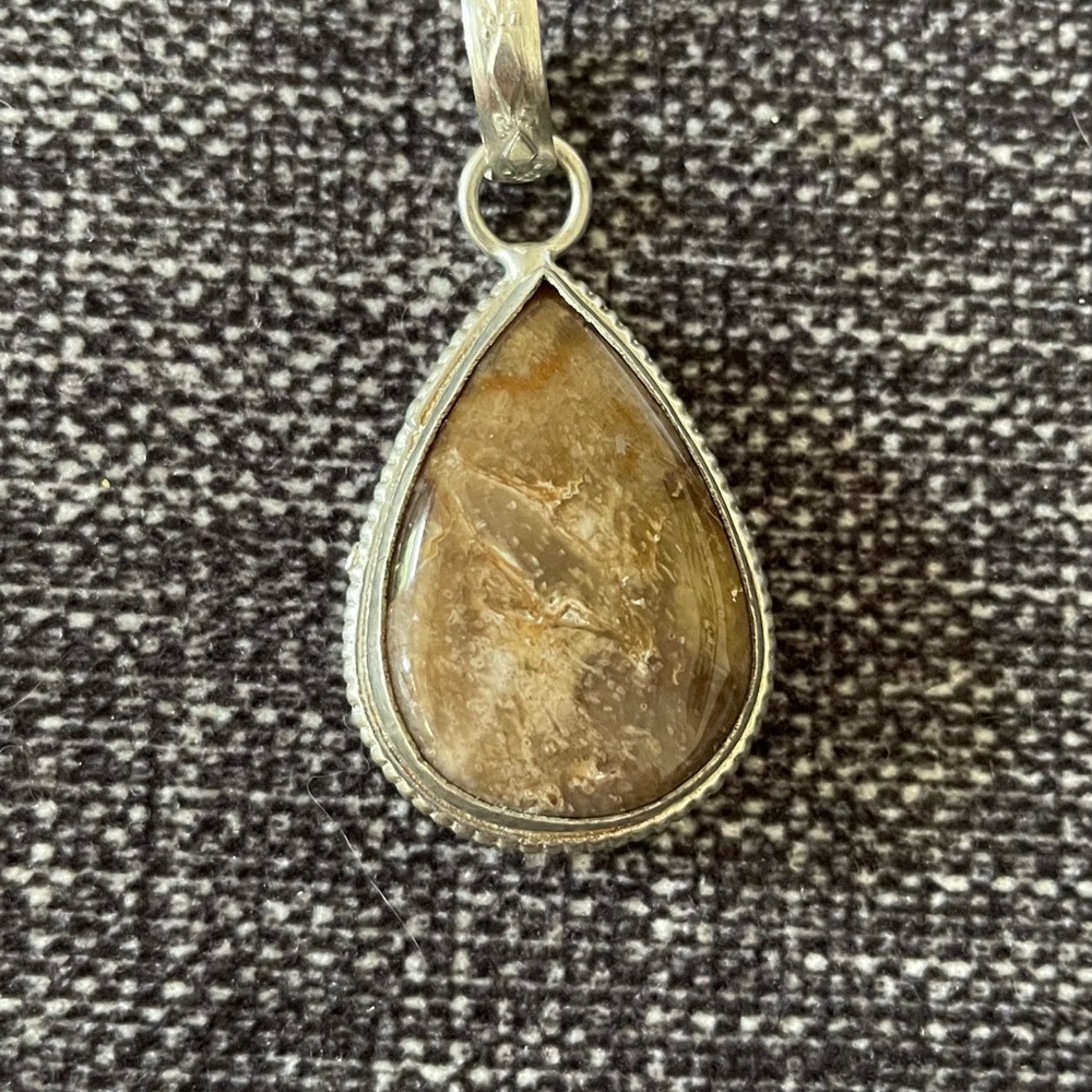 Chocolate Jasper Sterling Pendant